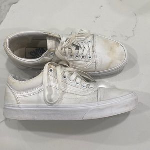 White Vans Size 8